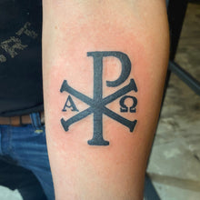 Load image into Gallery viewer, Chi Rho Tattoo Design