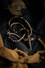 Load image into Gallery viewer, Sanctus Open Carry Belt Rosary  MKII - Black & Brass