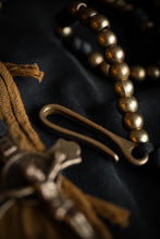 Load image into Gallery viewer, Sanctus Open Carry Belt Rosary  MKII - Black & Brass