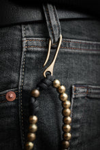 Load image into Gallery viewer, Sanctus Open Carry Belt Rosary  MKII - Black & Brass