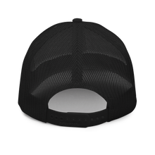 Load image into Gallery viewer, Black on Black Jerusalem Cross Trucker Cap