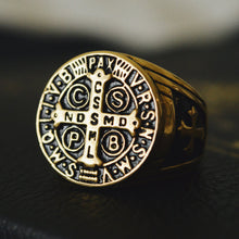 Load image into Gallery viewer, St. Benedict Men&#39;s Ring - Sanctus Supply Co.