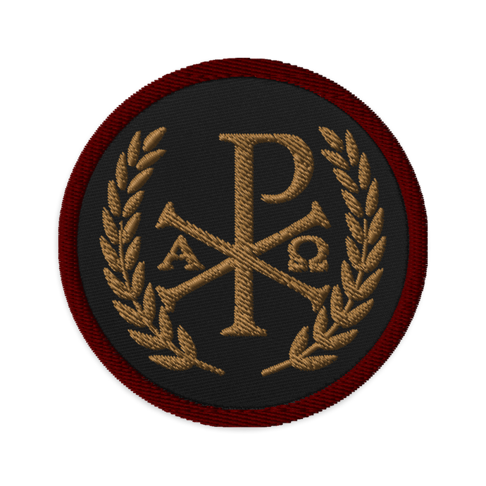 Roman Chi Rho Embroidered patches - Sanctus Co.