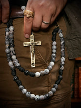Load image into Gallery viewer, Sanctus Co X Holy Armament Special Edition Rosary (XL) - Zebra Jasper - Sanctus Co.