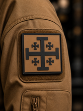 Load image into Gallery viewer, Jerusalem Cross PVC Morale Patch - Sanctus Co.
