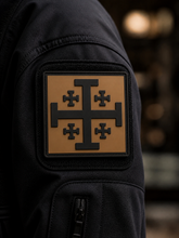 Load image into Gallery viewer, Jerusalem Cross PVC Morale Patch - Sanctus Co.