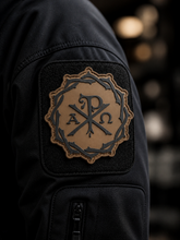 Load image into Gallery viewer, Chi Rho Crown of Thorns PVC Morale Patch - Sanctus Co.
