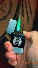 Load image into Gallery viewer, Sanctus Pocket Lighter - Green Flame