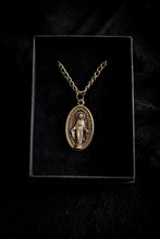 Load image into Gallery viewer, Aged Brass Miraculous Medal - 1&quot;