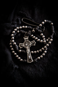 Sanctus Open Carry Belt Rosary  MKIII - Black & Gunmetal