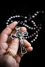 Load image into Gallery viewer, Sanctus Open Carry Belt Rosary  MKIII - Black &amp; Gunmetal