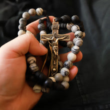 Load image into Gallery viewer, Sanctus Co X Holy Armament Special Edition Rosary (XL) - Zebra Jasper - Sanctus Co.