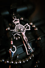 Load image into Gallery viewer, Sanctus Open Carry Belt Rosary  MKIII - Black &amp; Gunmetal