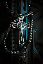 Load image into Gallery viewer, Sanctus Open Carry Belt Rosary  MKIII - Black &amp; Gunmetal