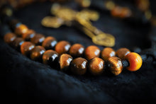 Load image into Gallery viewer, Apostolic Belt Rosary - Tiger&#39;s Eye Stone and Brass