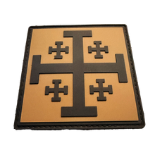 Load image into Gallery viewer, Jerusalem Cross PVC Morale Patch - Sanctus Co.