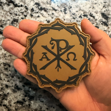 Load image into Gallery viewer, Chi Rho Crown of Thorns PVC Morale Patch - Sanctus Co.