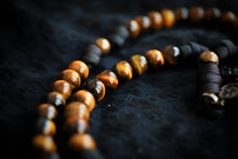 Load image into Gallery viewer, Apostolic Belt Rosary - Tiger&#39;s Eye Stone and Brass