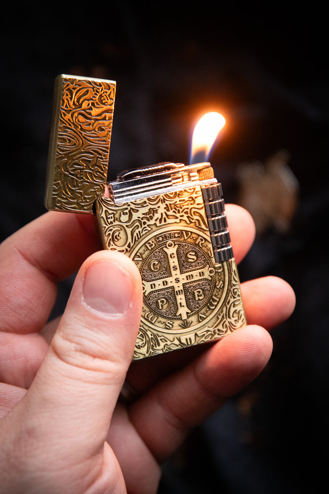 St. Benedict Butane Pocket Lighter