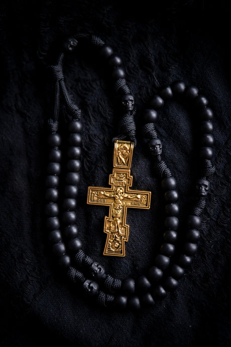 Lightweight Golgothan Rosary - Black Polymer