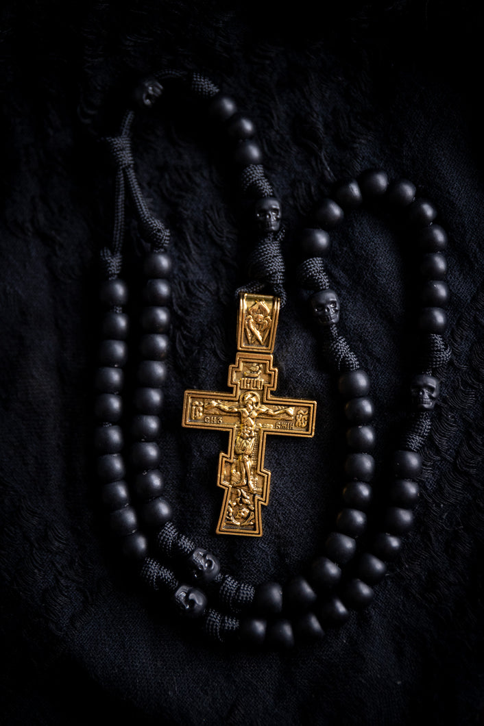 Lightweight Golgothan Rosary - Black Polymer