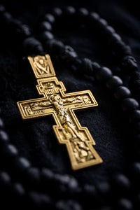 Lightweight Golgothan Rosary - Black Polymer