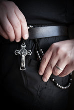 Load image into Gallery viewer, Sanctus Open Carry Belt Rosary  MKIII - Black &amp; Gunmetal