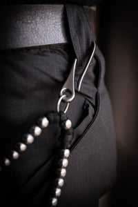 Sanctus Open Carry Belt Rosary  MKIII - Black & Gunmetal