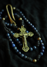 Load image into Gallery viewer, Limited Edition Apostolic Belt Rosary - Lapis Lazuli Stone and Brass