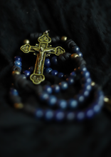 Load image into Gallery viewer, Limited Edition Apostolic Belt Rosary - Lapis Lazuli Stone and Brass