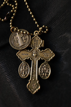 Load image into Gallery viewer, Pardon Crucifix Necklace with Benedict Medal