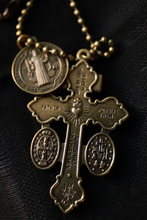 Load image into Gallery viewer, Pardon Crucifix Necklace with Benedict Medal