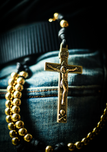 Load image into Gallery viewer, Special Edition Belt Rosary - Holy Armament Bright Brass