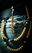 Load image into Gallery viewer, Special Edition Belt Rosary - Holy Armament Bright Brass