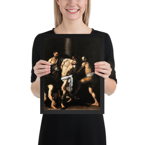 The Flagellation of Christ (Caravaggio) - Framed Print