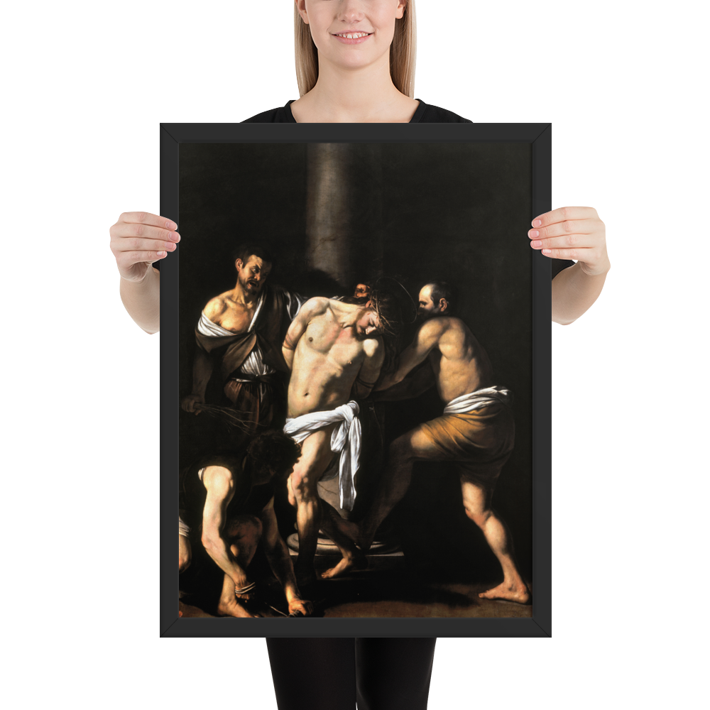 The Flagellation of Christ (Caravaggio) - Framed Print
