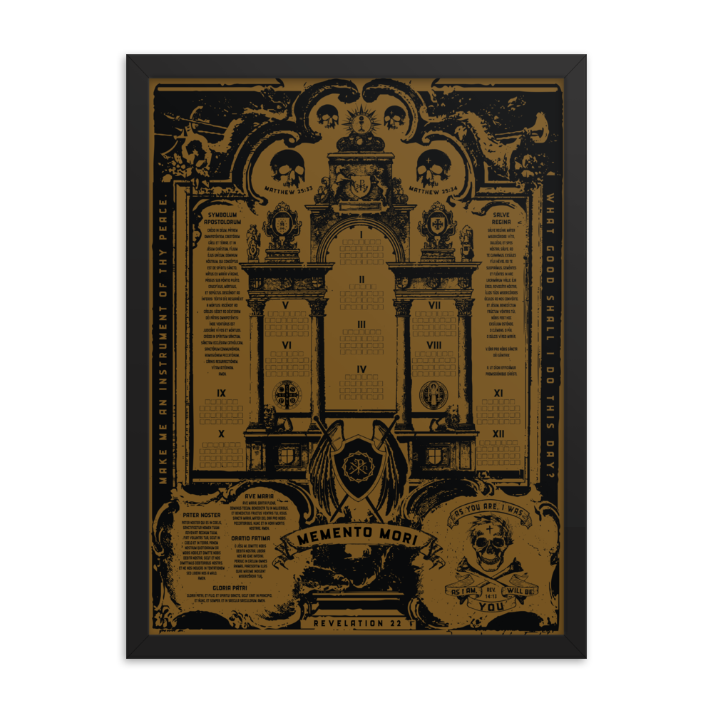 Framed Sanctus Reusable Devotional Poster (18