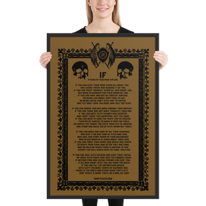 If Poem - Framed poster