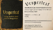 Load image into Gallery viewer, Vesperleaf | Gothic Typeface Font