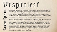 Load image into Gallery viewer, Vesperleaf | Gothic Typeface Font