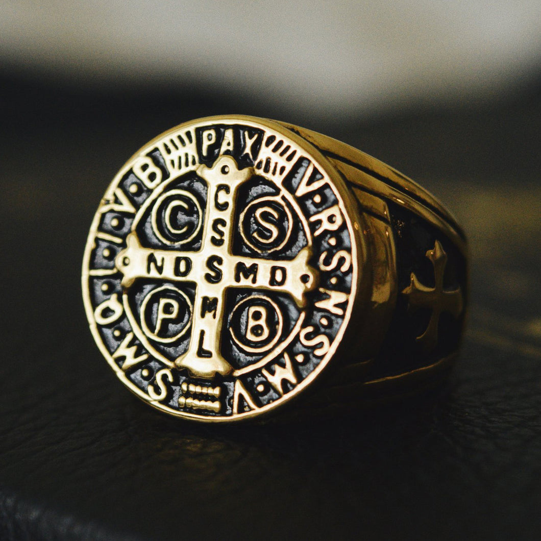 St. Benedict Men's Ring - Sanctus Supply Co.