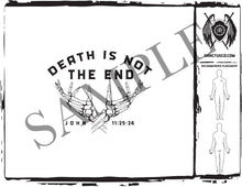 Load image into Gallery viewer, Death is Not the End Tattoo Design