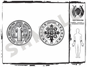 St Benedict Medal Tattoo Temporary Tattoo Symbols Tattoo  Etsy