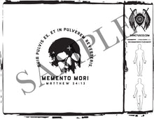 Load image into Gallery viewer, Memento Mori Tattoo Design