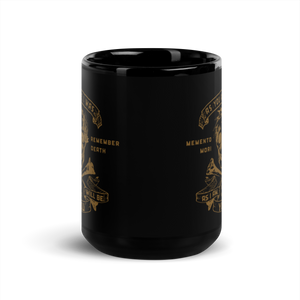 Memento Mori 3 - Black Glossy Mug