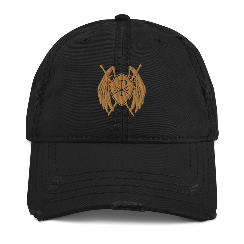 Sanctus Crest Distressed Dad Hat - Sanctus Co.