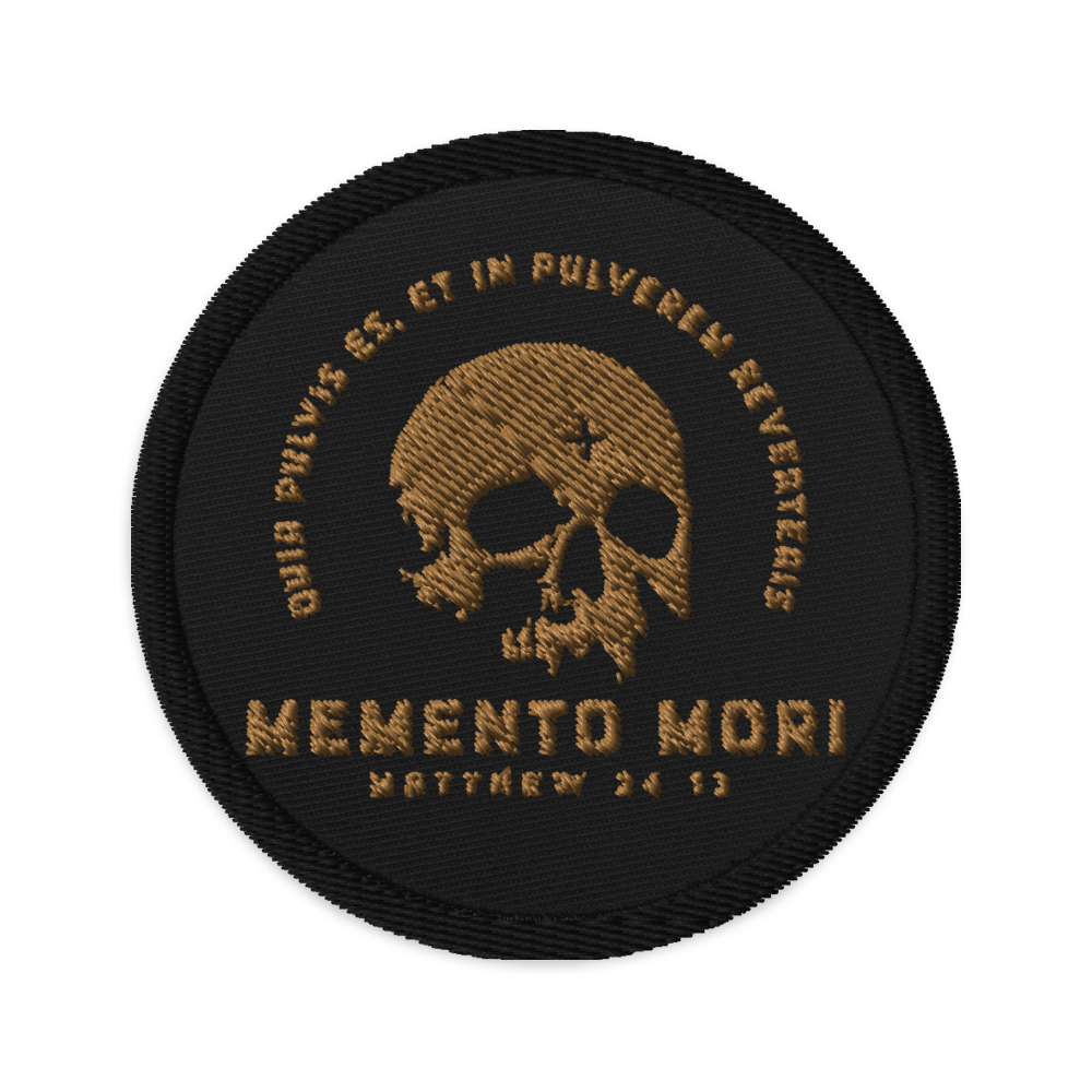 Memento Mori Embroidered patches - Sanctus Co.