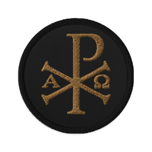 Chi Rho 1 Embroidered patches - Sanctus Co.