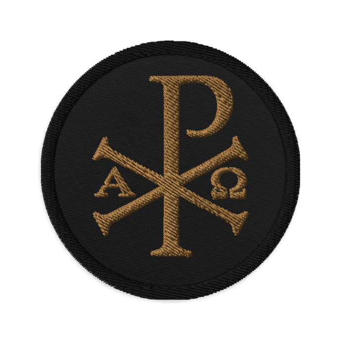 Chi Rho 1 Embroidered patches - Sanctus Co.