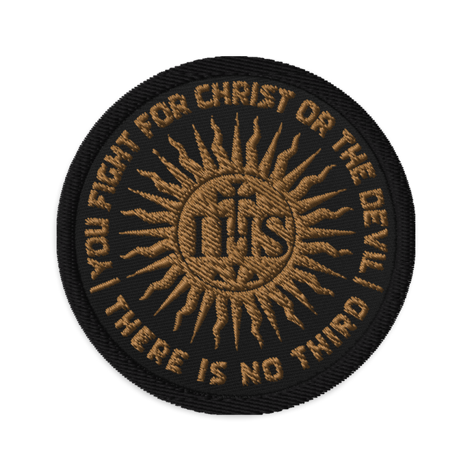 IHS Embroidered patches - Sanctus Co.